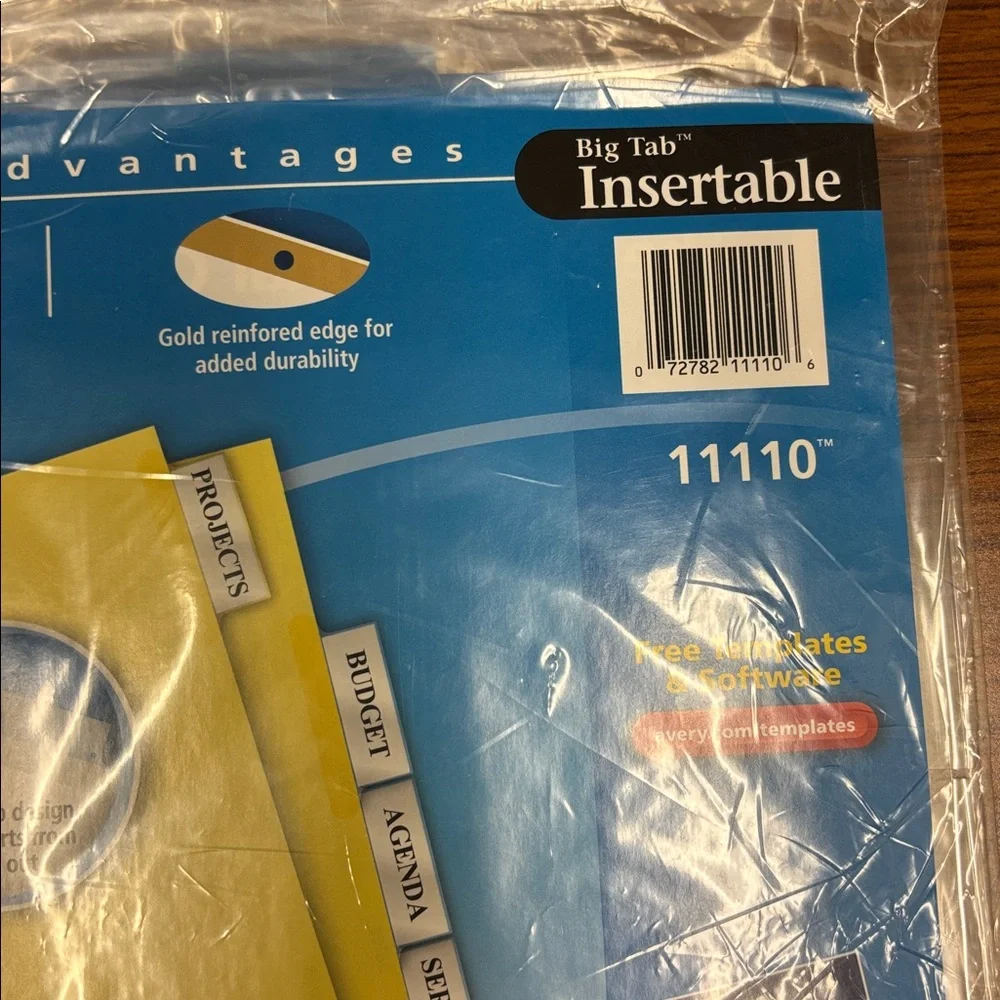 Avery Big Tab Insertable Dividers - Bright Yellow - 6 packages